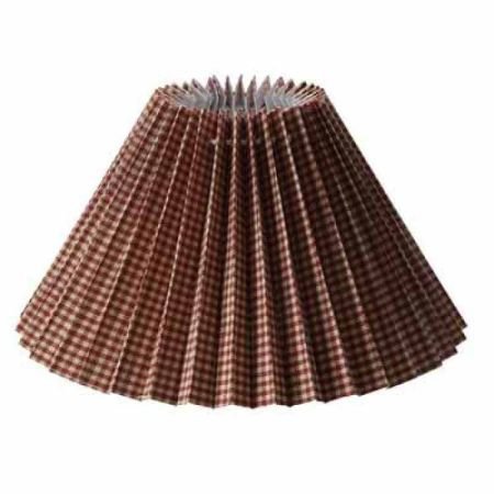 Pleated Gingham Lampshade 25cm