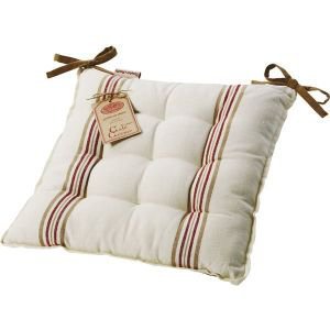 Reversible Metis Square Seat pad with ties Reversible Metis Square Seat pad with ties