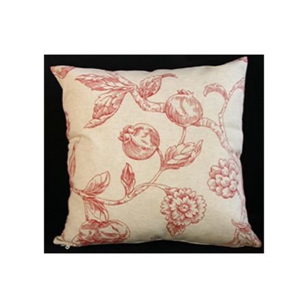Marseilles red and linen cushion