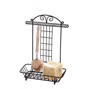 Wire sink stand with washing up brush