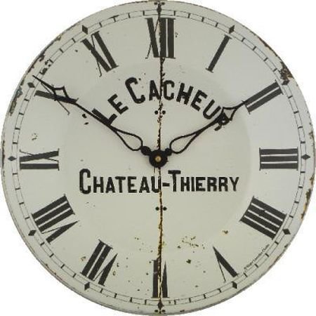 Chateau Thierry Enamel Clock