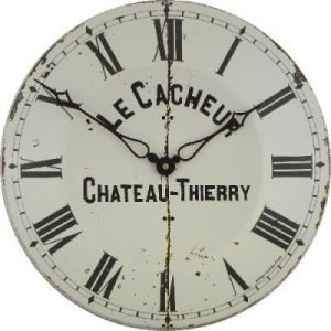 Chateau Thierry Enamel Clock