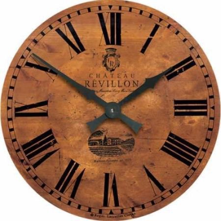 Aged Pine Effect Chateau Clock