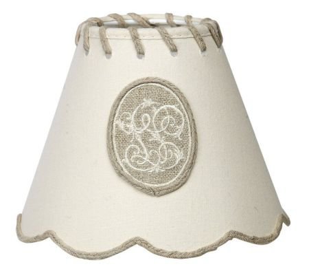 Scalloped Ivory Shade 23cm