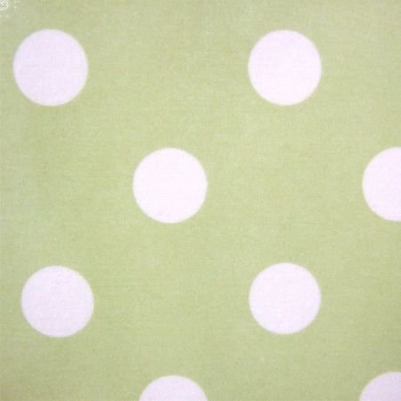 Pistachio Large Polka Dot Oil Cloth