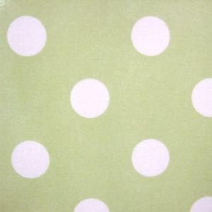 Pistachio Large Polka Dot Oil Cloth