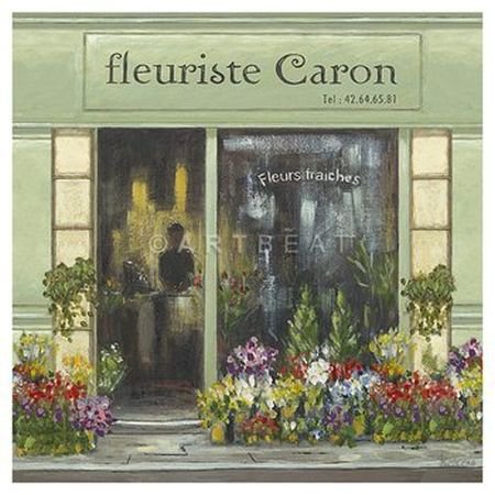 French Style Greeting Card - Fleuriste