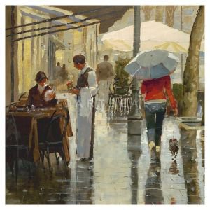 French style greeting card - Brasserie