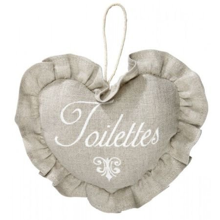 Hanging door sign - Toilettes