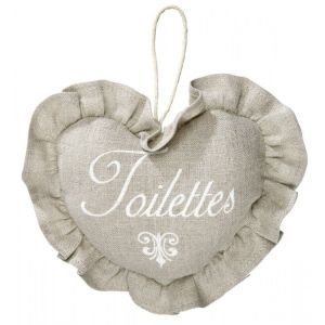 Hanging door sign - Toilettes