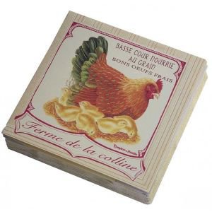 Paper serviettes - Hen & chicks