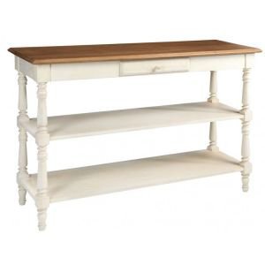 Painted Console with wooden top