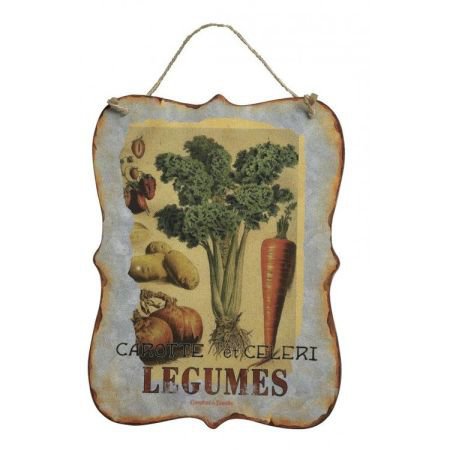 French Metal Plaque - Vegetables