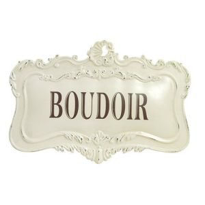 Metal Boudoir Sign