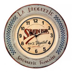Retro French Kitchen Clock - Savon Pur