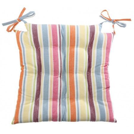 Multi Stripe Seat Pad - Square