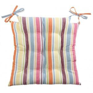 Multi Stripe Seat Pad - Square Multi Stripe Seat Pad - Square