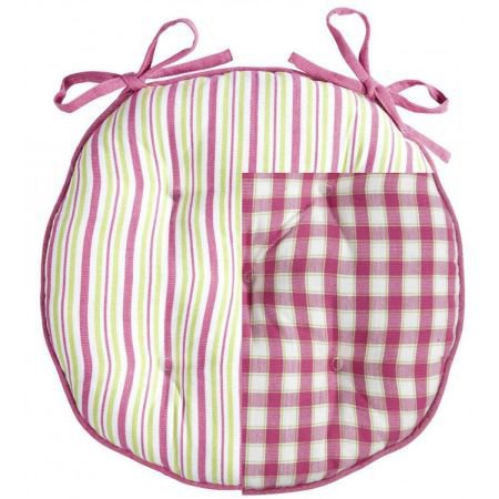 Multi Stripe Seat Pad - Round
