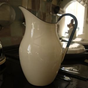 Cream Enamel Pitcher 2.5 litre