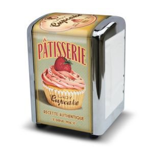Bistro Style Serviette Dispenser and refill - Cupcake