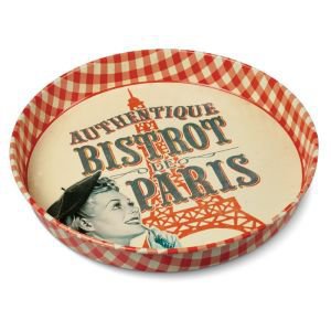 Retro Metal Tray - Bistrot de Paris