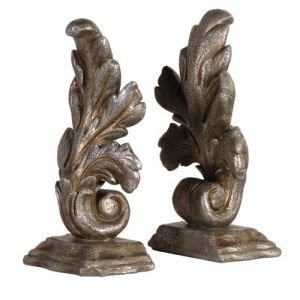 Pair of Decorative Leaf design bookends