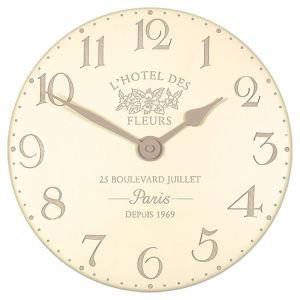 French Style Clock - Hotel de Fleurs Cream