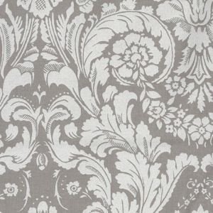 Charcoal Damask Oil Cloth