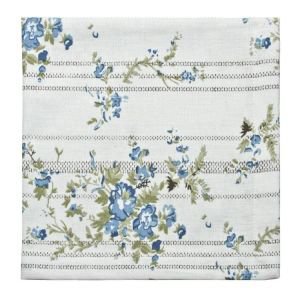 Set of 4 Blue vintage floral napkins