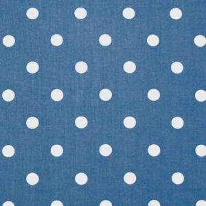 True Blue Polka Dot Oil Cloth