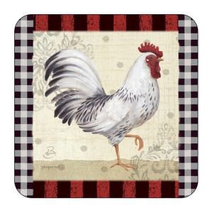 Set of 6 Boxed Cockeral Coasters