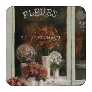 Set Of 6 Florist Shop Coasters