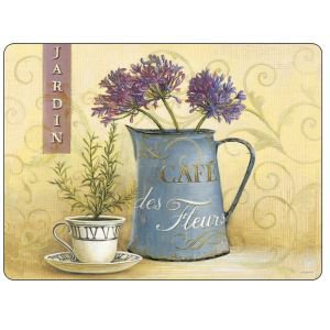 Set of 6 Cafe Des Fleurs Placemats