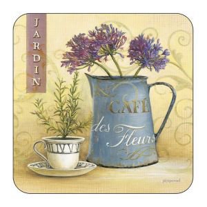 Set of 6 cafe Des Fleurs Coasters