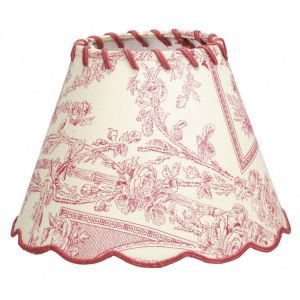 Pink Toile de Jouy Lampshade 20cm