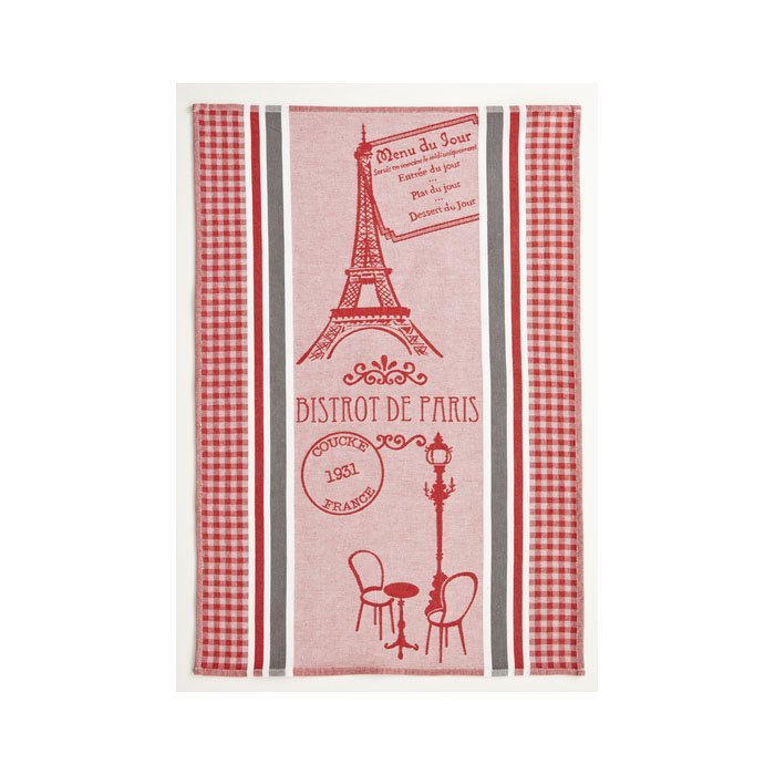 French tea towel Paris Bistrot Stripe French tea towels