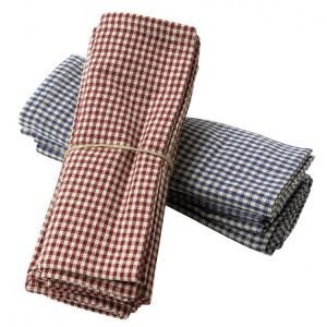 Set of 4 Campagne Check Table Napkins