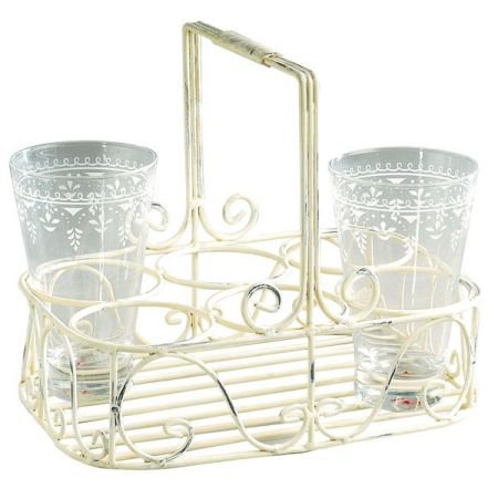 Cream Glassholder