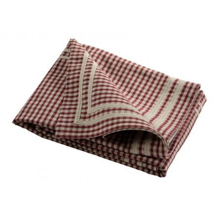 Red Small Check Rectangular Tablecloth