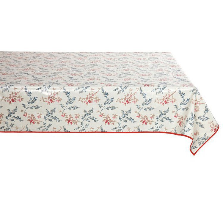 rectangular oilcloth tablecloth wild cherry french rectangular oilcloth tablecloth wild cherry french