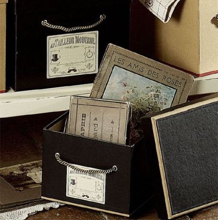 Set of 4 Rectangular Storage Boxes