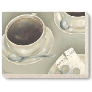 Double espresso canvas 40 x 30cm