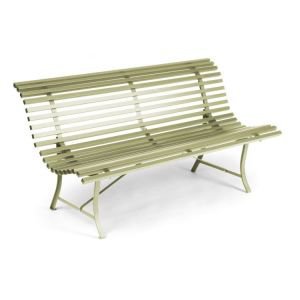 Fermob Louisianne Metal Garden Bench - Willow Green