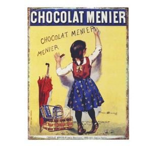 French Enamel Advertsing Sign - Chocolat