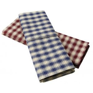 Large Red Check Table Mats - Set of 2
