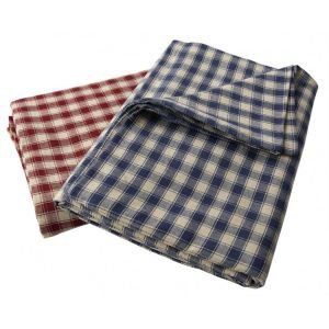Large Red Check Tablecloth - Rectangular