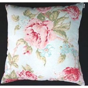 Antique Rose Cushion - Duck Egg Antique Rose Cushion - Duck Egg
