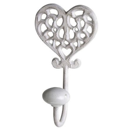 Single Cream  Heart Design Hook