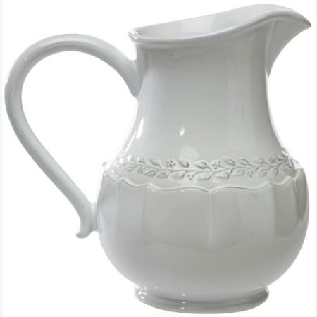White Provencal Style 2 Litre Pitcher