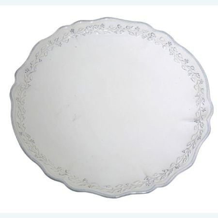 White Provencal Style Tea Plate